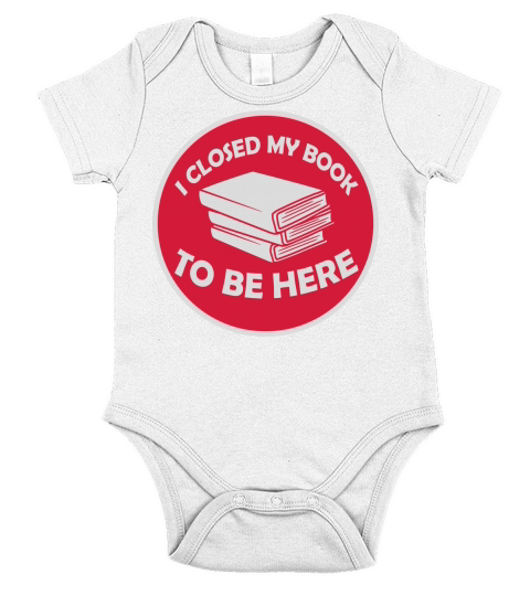 I closed my book Short Sleeve Baby One-Piece