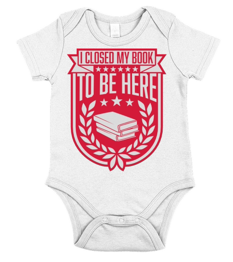 I closed my book Short Sleeve Baby One-Piece
