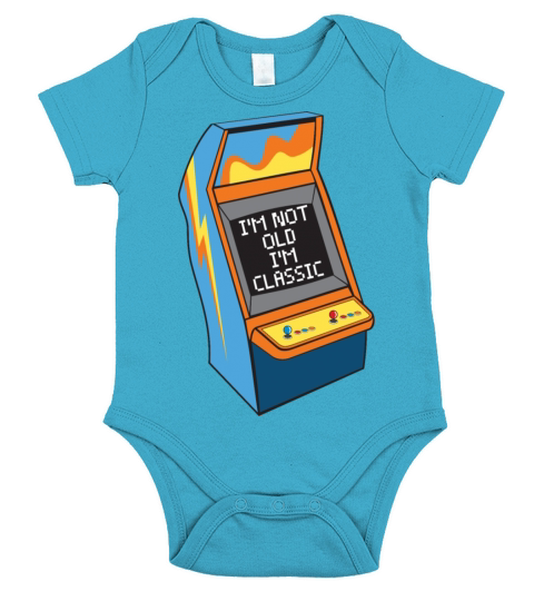 Im Not Old Im Classic - Retro Arcade Games Short Sleeve Baby One-Piece