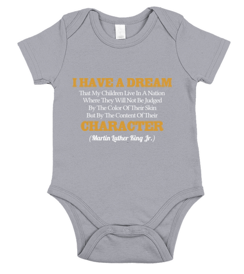 J&#39;ai un rêve - Martin Luther King Short Sleeve Baby One-Piece