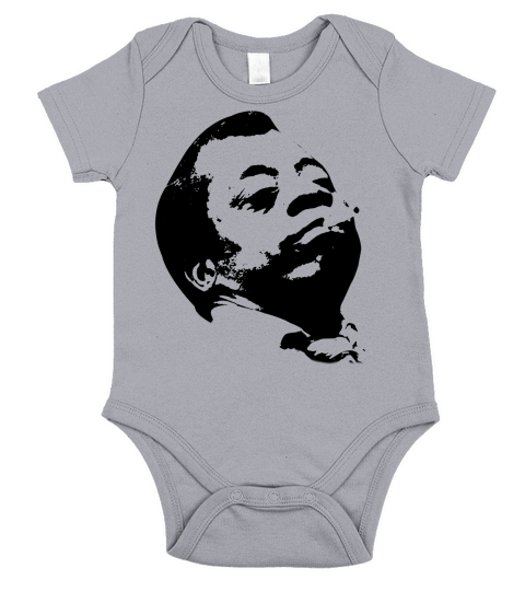 James Baldwin Face Art Short Sleeve Baby One-Piece