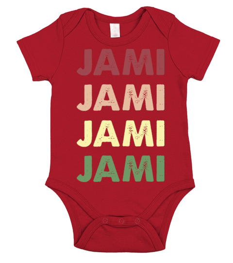 Jami Shirt - Funny Personalized Name Jami Short Sleeve Baby One-Piece