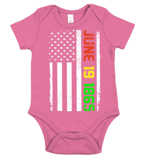 Juneteenth Flag June 19 1865 Black history Short Sleeve Baby One-Piece