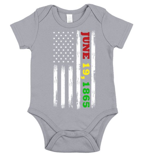 Juneteenth Flag June 19 1865 Black history Short Sleeve Baby One-Piece