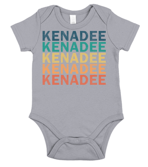 Kenadee Name T Shirt - Kenadee Vintage Retro Name Short Sleeve Baby One-Piece