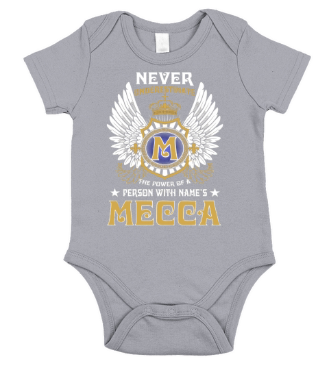 MECCA NAME,MECCA BIRTHDAY,MECCA HOODIE,MECCA TSHIRT FOR YOU Short Sleeve Baby One-Piece