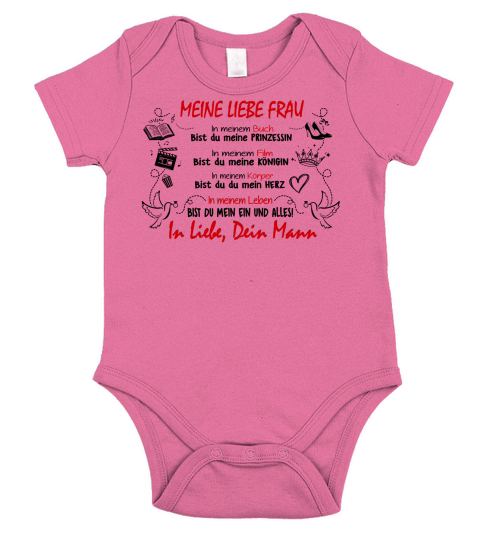 Meine liebe frau Short Sleeve Baby One-Piece