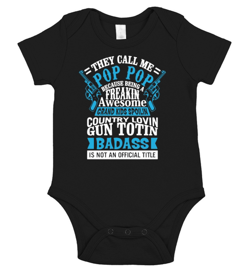Mens They Call Me Pop pop A Cool Fathers Day T shirt Gift Short Sleeve Baby One-Piece