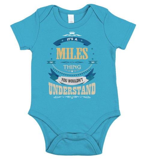 MILES, Its a MILES thing Short Sleeve Baby One-Piece