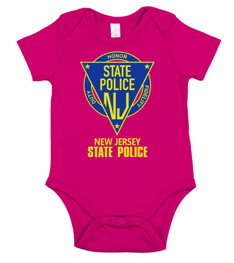 NJ STATE POLICE Sweatshirt Short Sleeve Baby One-Piece