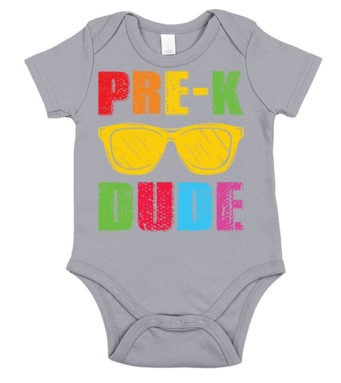Pre k Dude Retro Vintage Sunglass Preschool Kids Short Sleeve Baby One-Piece
