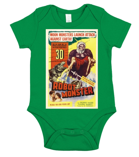Robot Monster Vintage movie Poster Short Sleeve Baby One-Piece