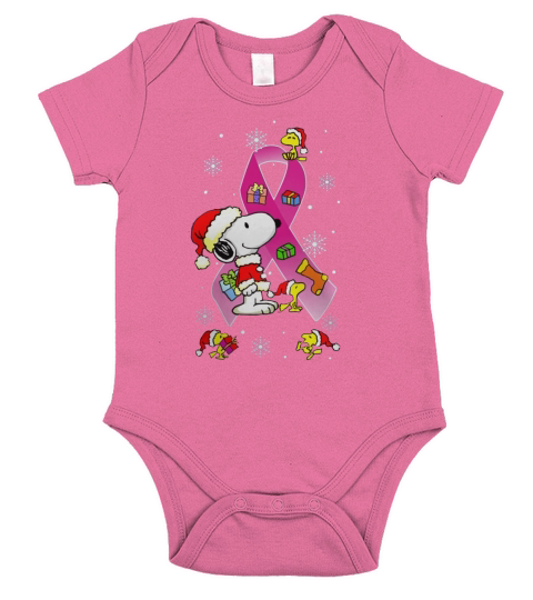 Snoopy Xmas Tshirt Short Sleeve Baby One-Piece