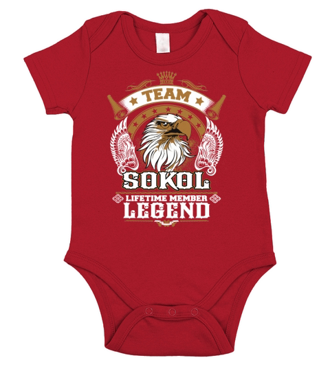 SOKOL team legend, SOKOL tshirt Short Sleeve Baby One-Piece