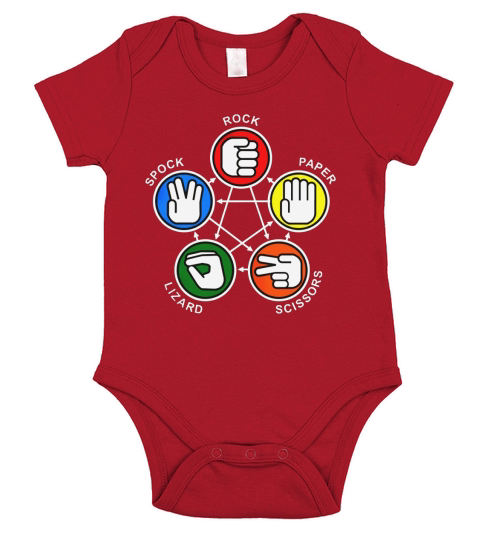 Spock  Rock Paper Lizard Short Sleeve Baby One-Piece