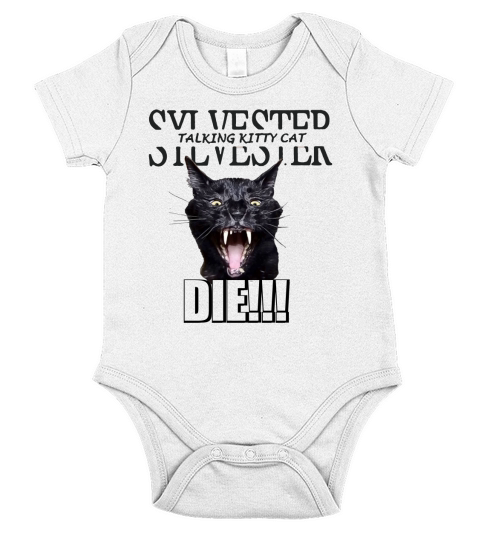 Sylvester Talking Kitty Cat 40 Scratch Fever shirt Short Sleeve Baby One-Piece