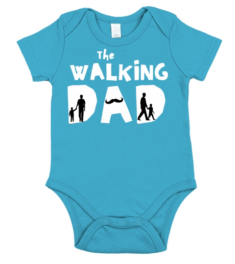 The walking dad - Special Gift For fathers Short Sleeve Baby One-Piece