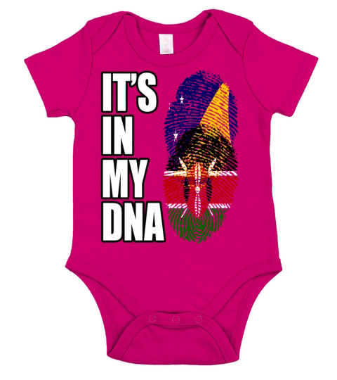 Tokelauan And Kenyan Mix Heritage DNA Flag Short Sleeve Baby One-Piece
