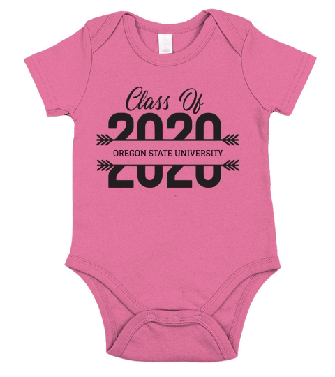 University School Graduation OREGON STATE UNIVERSITY Graduate Class Of 2020 Short Sleeve Baby One-Piece