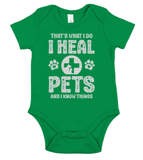 Vet Animal Care Clinic Pet Doctor Short Sleeve Baby One-Piece