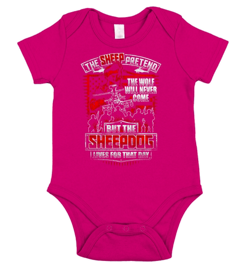 Veteran - SHEEPDOG - SOLDIER - ARMY - MILITARY Short Sleeve Baby One-Piece