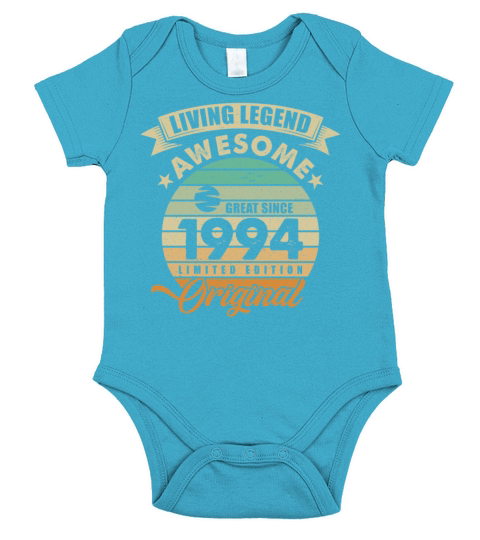Vintaga 1994 Birthday Short Sleeve Baby One-Piece