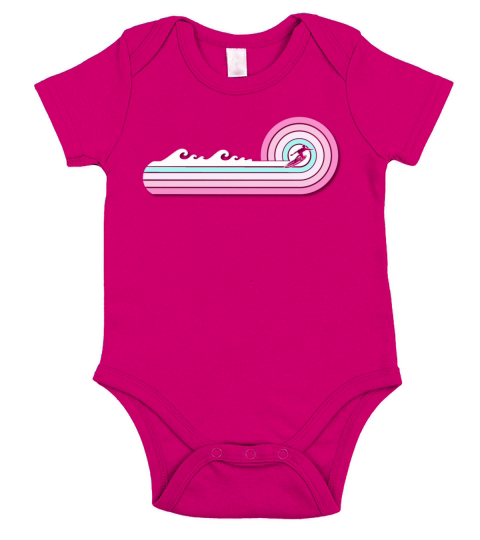 Vintage Surfing Retro Surf Style For Surfers Short Sleeve Baby One-Piece