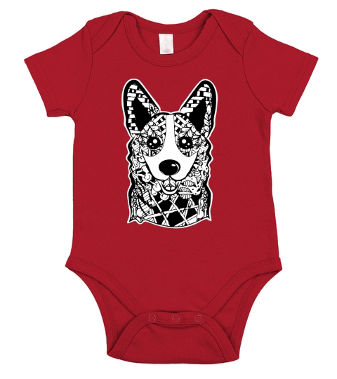 Welsh Corgy Short Sleeve Baby One-Piece