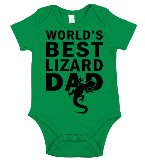 Worlds Best Lizard Dad Short Sleeve Baby One-Piece