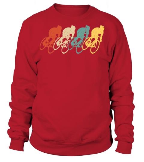 Cycling Vintage Retro 70s 80s Bicycle Cyclist Sweatshirt Unisex
