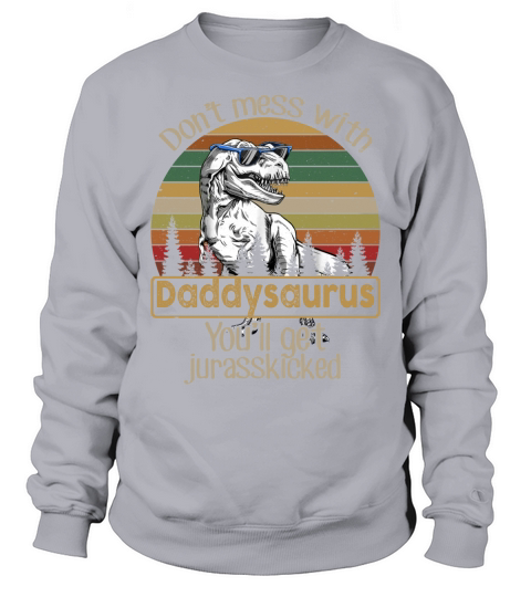 DADDYSAURUS Retro Vintage Sweatshirt Unisex