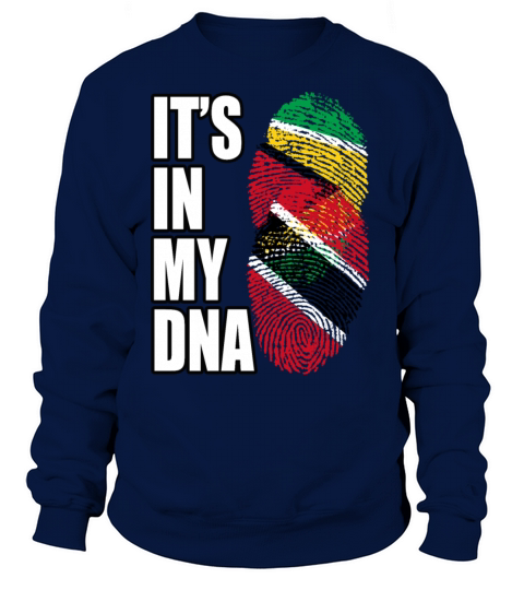 Guyanese And Trinidad Tobago Mix Heritage DNA Flag Sweatshirt Unisex