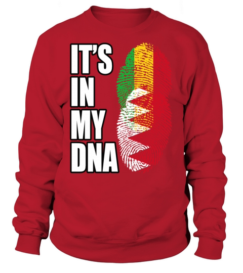 Malian And Bahraini Mix Heritage DNA Flag Sweatshirt Unisex