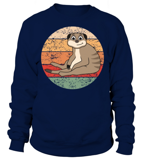 Meerkat Lovers Retro Gift Funny Animals Sweatshirt Unisex
