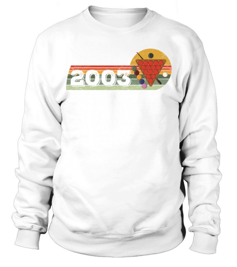 Snooker Snooker-game Vintage born 2003 Birthday Sweatshirt Unisex