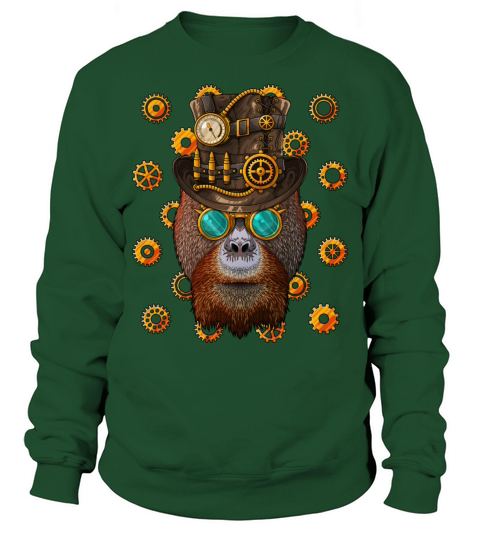 Steampunk Orangutan Medieval Victorian Steam Power Sweatshirt Unisex
