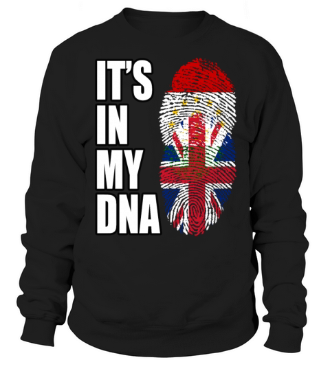 Tajikistani And British Vintage Heritage DNA Flag Sweatshirt Unisex