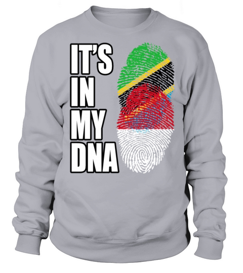 Tanzanian And Indonesian Vintage Heritage DNA Flag Sweatshirt Unisex