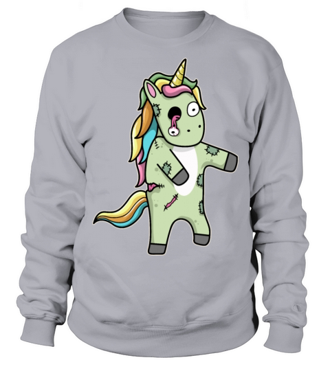 Zombie Unicorn Halloween Sweatshirt Unisex