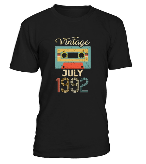 Vintage July 1992 30th Birthday 30 Year Gift T-Shirt Unisex