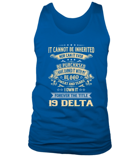 19 Delta Forever Job Title Shirts Tank Top Unisex