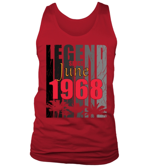 1968 vintage born in June gift Tank Top Unisex