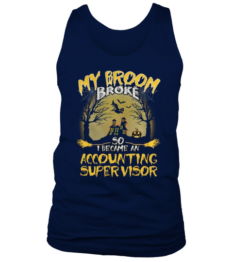 ACCOUNTING SUPERVISOR Broom Halloween Tank Top Unisex