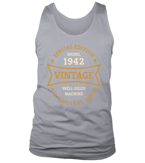 Born 1942 Vintage 80 Year Old 80th Birthday Gifts Tank Top Unisex