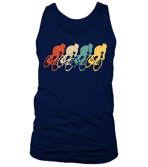 Cycling Vintage Retro 70s 80s Bicycle Cyclist Tank Top Unisex