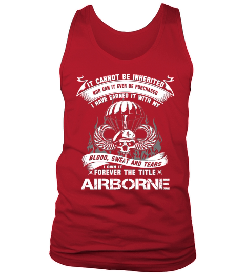 FOREVER THE TITLE AIRBORNE - VETERAN ARMY Tank Top Unisex