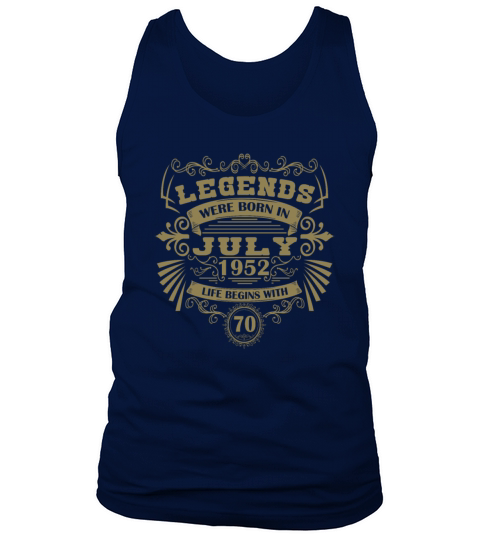 Funny Sayings for 50th Birthday July 1952 Vintage Tank Top Unisex