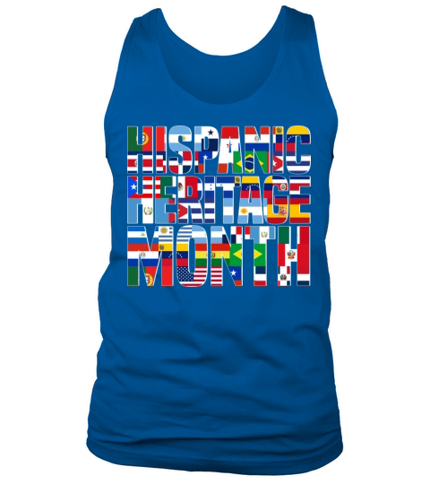Hispanic Heritage Month Spanish Countries Flags Tank Top Unisex
