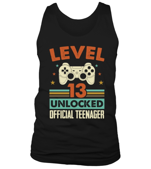 Level 13 Unlocked Official Teenager 13th Birthday Tank Top Unisex
