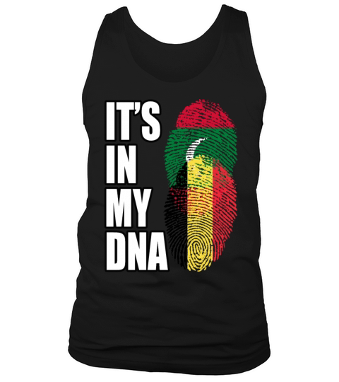 Maldivian And Belgian Mix Heritage DNA Flag Tank Top Unisex